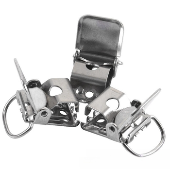 Неръждаем клип за презрамки, D-образна щипка, 1 бр, за възрастни, унисекс, силна издръжливост