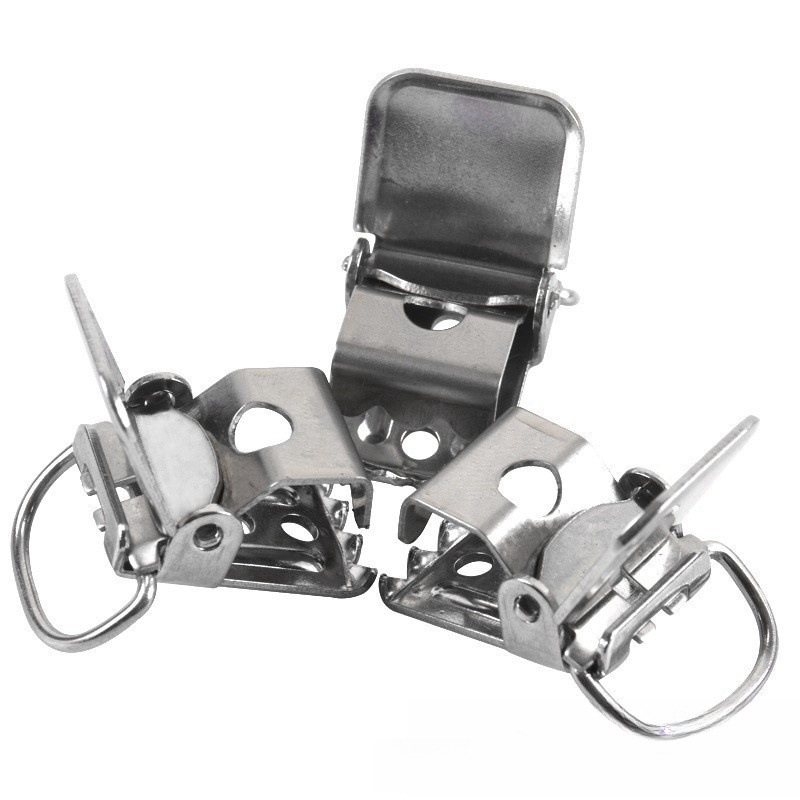 Неръждаем клип за презрамки, D-образна щипка, 1 бр, за възрастни, унисекс, силна издръжливост