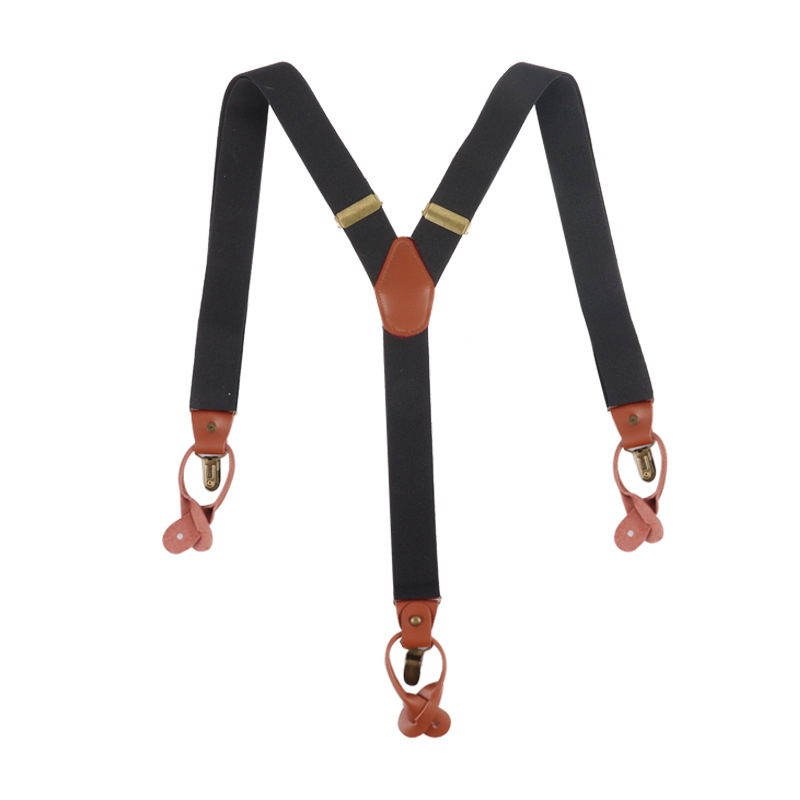 Y-образни презрамки с три клипа, гумена лента, регулируеми, кръстосани, унисекс за възрастни