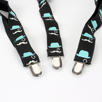 Унисекс триъгълни еластични презрамки за дрехи, полиестер, регулируема дължина, 3 клипа, ситопечат