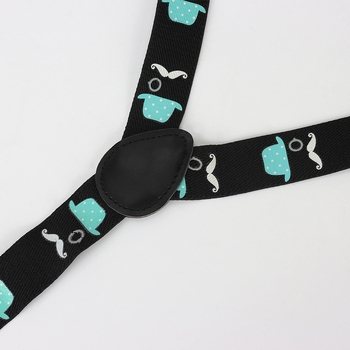 Унисекс триъгълни еластични презрамки за дрехи, полиестер, регулируема дължина, 3 клипа, ситопечат