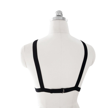 Grudni štit u obliku pentagrama s elastnim pojasom, 4 kopče za naramenice, križni dizajn, podesiva duljina