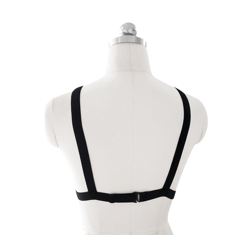 Grudni štit u obliku pentagrama s elastnim pojasom, 4 kopče za naramenice, križni dizajn, podesiva duljina