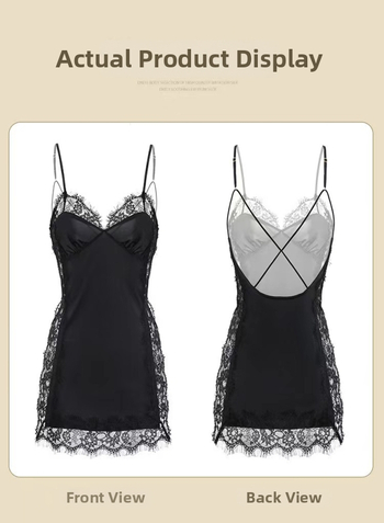 Mezginių naktinis chalatas su dirželiais, poliesterio audinys, pagrindinio audinio santykis mažiau nei 30%, 2023 m. pavasaris