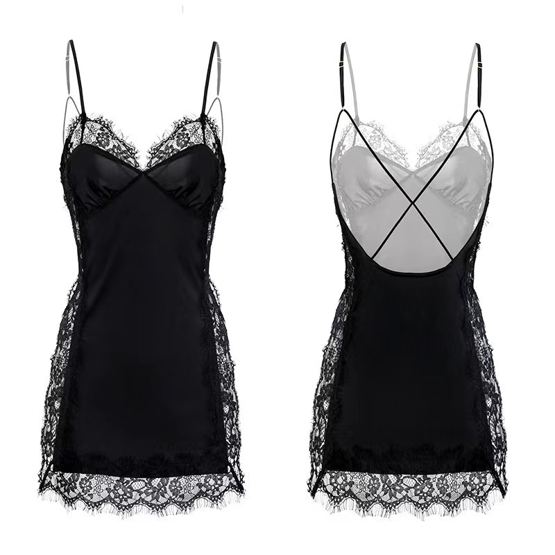 Mezginių naktinis chalatas su dirželiais, poliesterio audinys, pagrindinio audinio santykis mažiau nei 30%, 2023 m. pavasaris