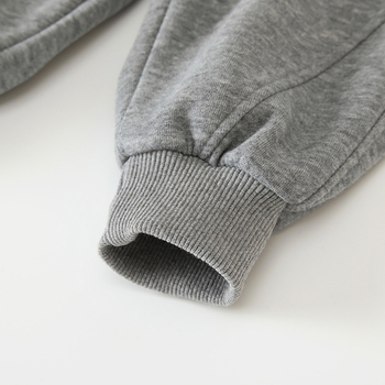 Dječje hlače za dječake 1–3 godine, fleece iznutra, casual stil, 50% pamuk, srednji pojas, duge hlače, zimski model 2025