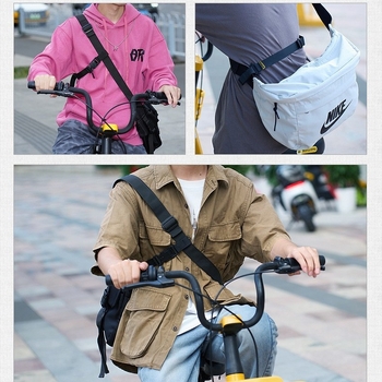 Gio външна чанта за през рамо с три щипки, полиестер, регулируема дължина, унисекс за възрастни