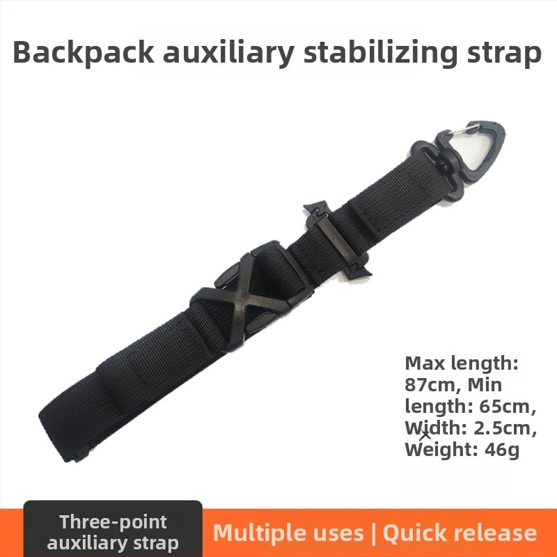 Gio външна чанта за през рамо с три щипки, полиестер, регулируема дължина, унисекс за възрастни