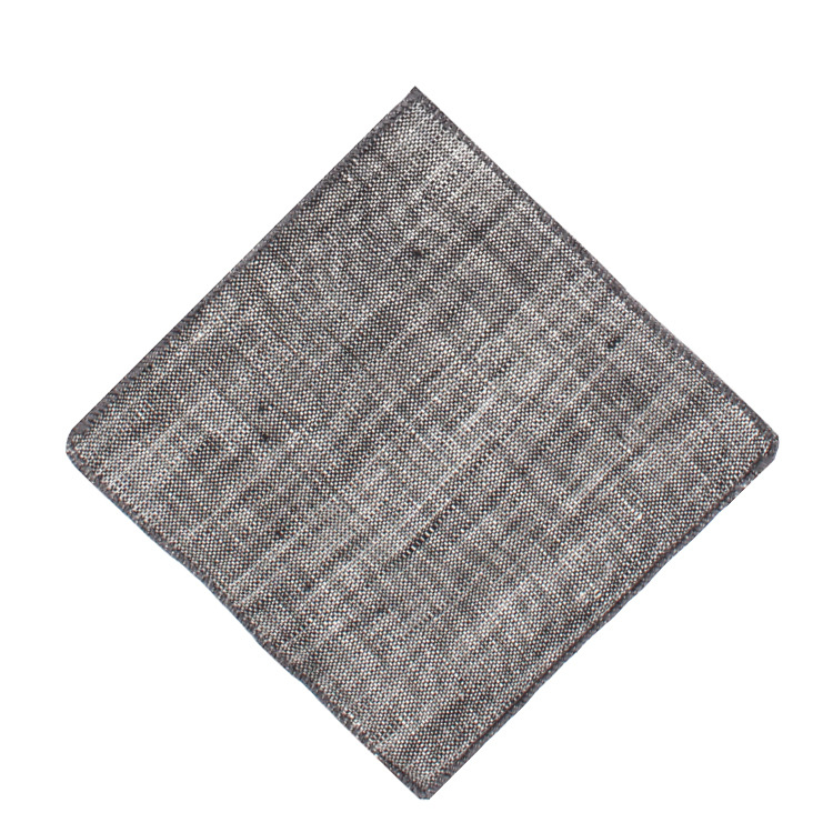Muški konopni kvadratni šal, jednostavne boje, dekorativan, kod proizvoda: Custom linen square scarf
