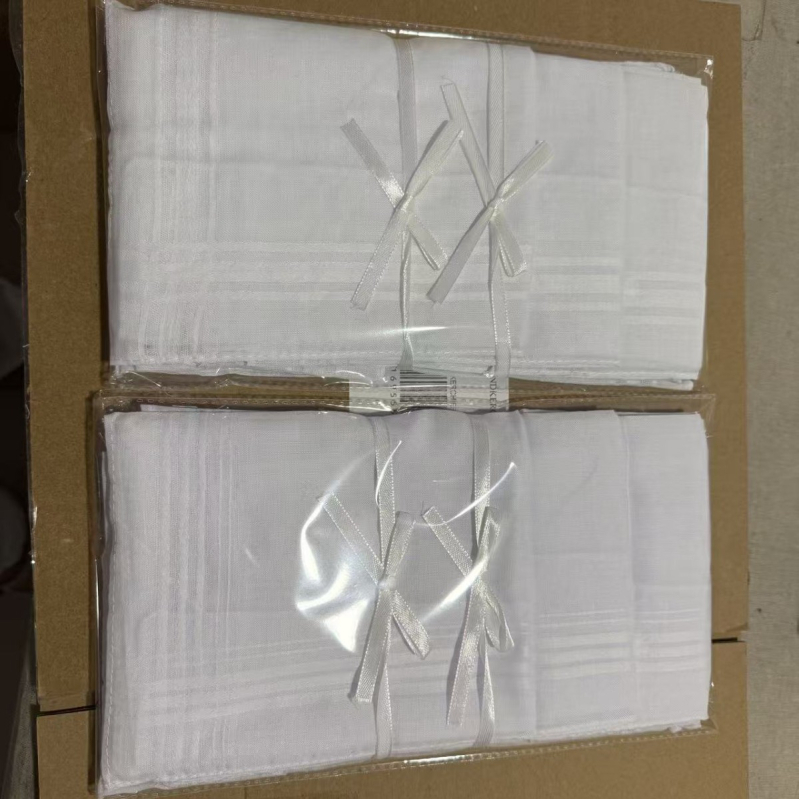 Shuncheng medvilninė kišeninė skarelė su grafiti siuvinėjimu, logotipo pritaikymas, 13 g, pakuotė 12 vnt