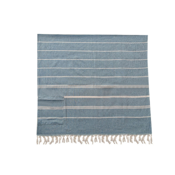 Poliesterio–medvilnės paplūdimio rankšluostis, 300–400 g, paprastas audimas, 21 siūlų, pritaikomas