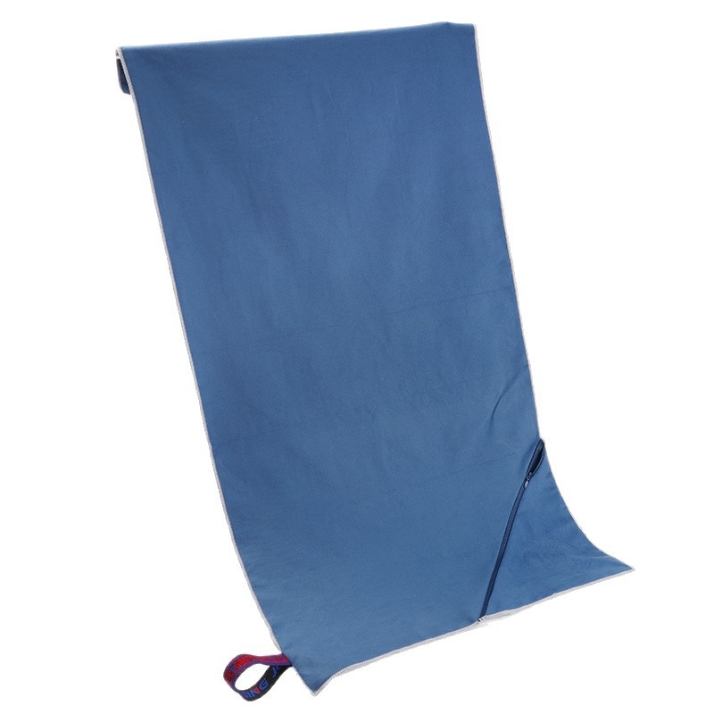 Mikropluošto rankšluostis su kišene, dvipusės fliso paviršius, greitas džiūvimas, 200–300 g, vonios/pliažo rankšluostis