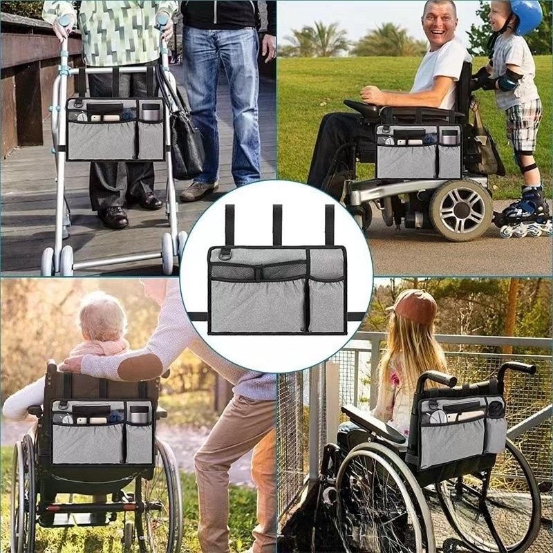 Torba za skladištenje hodalice – više džepova, Oxford platno, kubični oblik, višestruka namjena, za putovanja