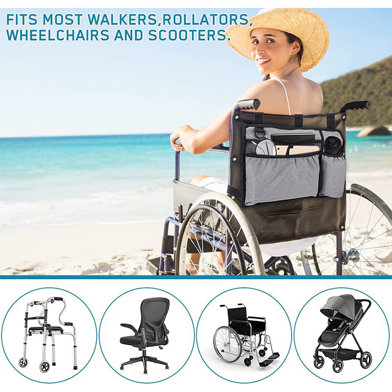 Torba za skladištenje hodalice – više džepova, Oxford platno, kubični oblik, višestruka namjena, za putovanja