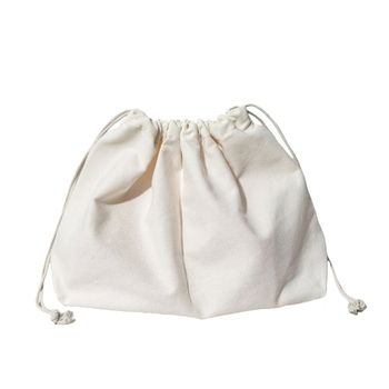 Platnena vrećica za skladištenje s kanapom za zatvaranje, kvadratno dno, ugrađeni pregradnik i unutarnji džep