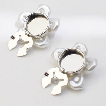 Комплект копчета за ръкавели с перлени капачета на копчета, акценти с мотив костенурка, сплав, електроплакиране, корейски стил за дами