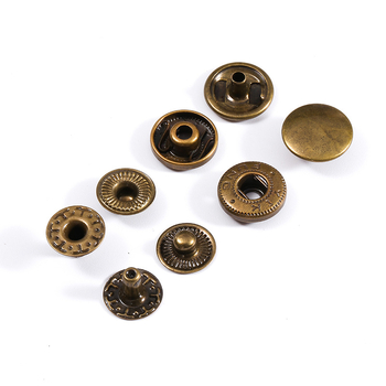 Metalni snap gumbi, četiri kopče, dvostrano 633, Hengchangcheng, za traperice, cipele, košulje, kaiševe, ruksake, jakne i kombinezone