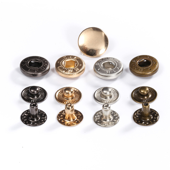 Metalni snap gumbi, četiri kopče, dvostrano 633, Hengchangcheng, za traperice, cipele, košulje, kaiševe, ruksake, jakne i kombinezone