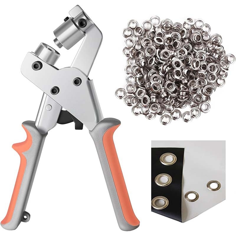 Eyelet Pliers készlet gomb beillesztéséhez – elektroplasztált fém, szerkezet: gomb-gyűrű, Kong zhibao márka, testreszabható kis mennyiségben
