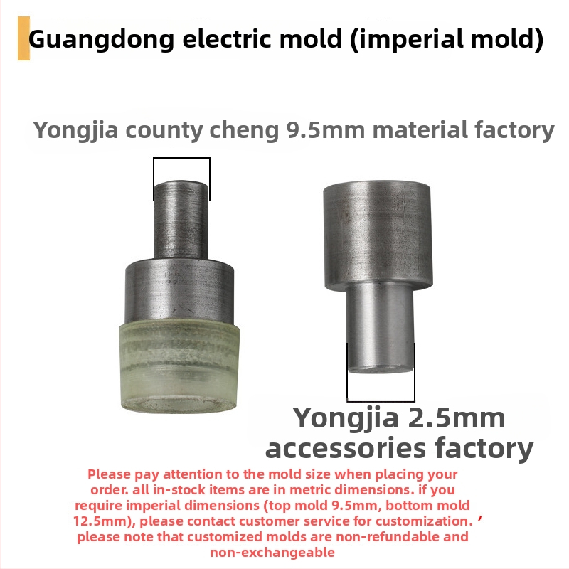 Chengyi Négyszeres szegecs forma – sárgaréz, felépítés: négyszeres, alkalmazások: kabátok, farmerok, bőrdzsekik