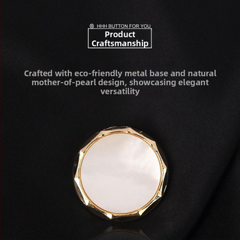 Ruházathoz való fém kagyló gombok (Anyag: ötvözet natúr gyöngyház; Szerkezet: fém kézi varrással készült hát; Alkalmazás: dzsekik, kabátok, öltönyök, inget, ruhák)