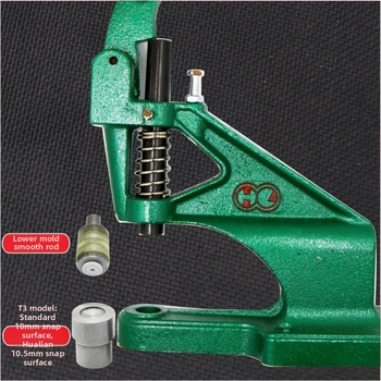 Ruyu vasból készült nyomógomb beépítő szerszám, gyanta öntőformával – kézi beépítés kabátokhoz, dzsekikhez és bőrárukhoz