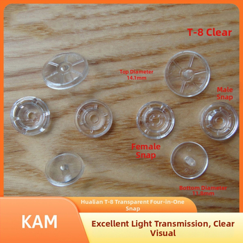 Hualian KAM Átlátszó snap gombok, PC anyag, modell T3/T5/T8
