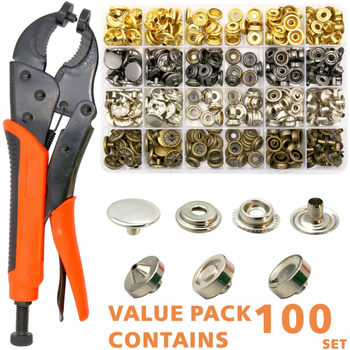 Demiao Réz Alapanyagú Négygombos Csattolás Kézi Nyomóeszköz Ruházathoz és Bőráruhoz