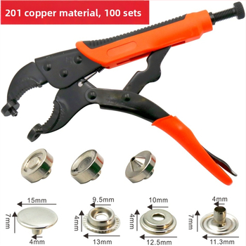 Demiao Réz Alapanyagú Négygombos Csattolás Kézi Nyomóeszköz Ruházathoz és Bőráruhoz