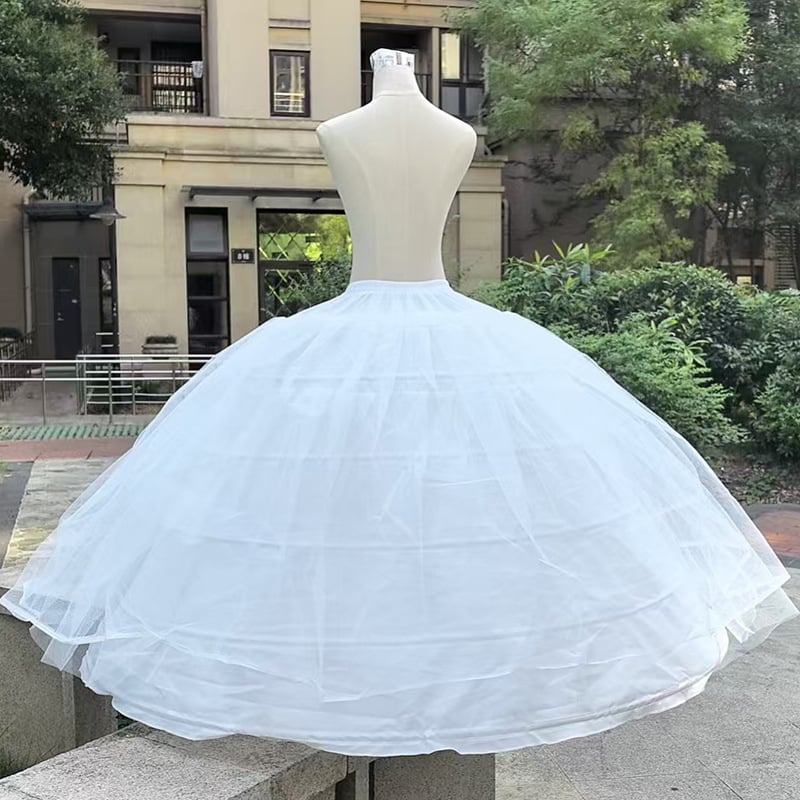 Νυφική φούστα εσωτερική με σχέδιο σύννεφο, υπέρ-φουσκωτό σχέδιο, έξι μεταλλικοί δακτυλίοι, διπλό βαρύ ύφασμα, διευρυμένη φούστα crinoline, Καλοκαίρι 2025