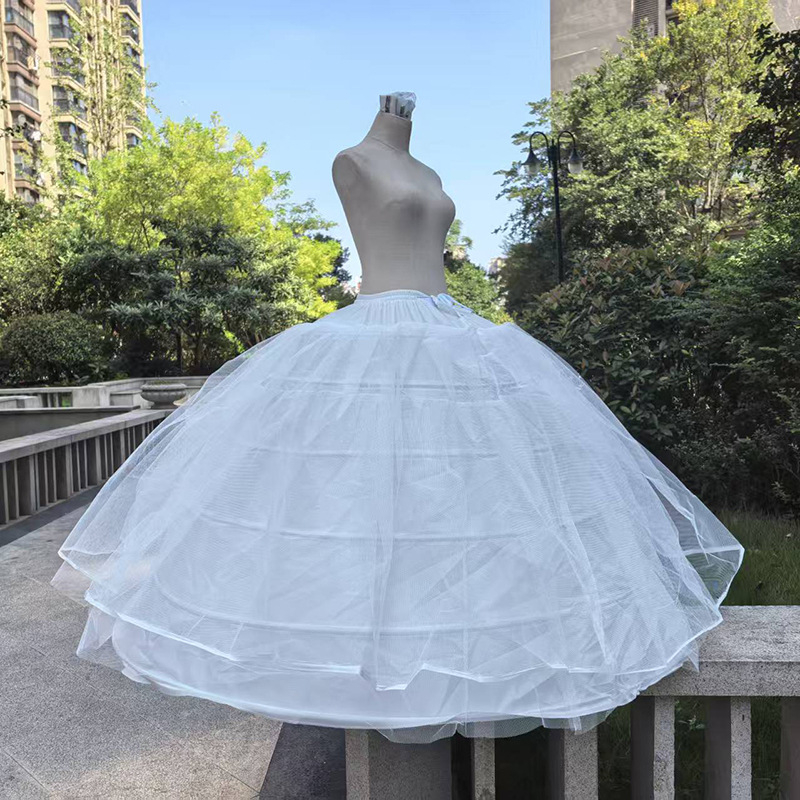 Νυφική φούστα εσωτερική με σχέδιο σύννεφο, υπέρ-φουσκωτό σχέδιο, έξι μεταλλικοί δακτυλίοι, διπλό βαρύ ύφασμα, διευρυμένη φούστα crinoline, Καλοκαίρι 2025