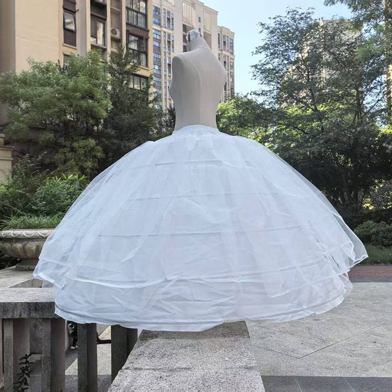 Νυφική φούστα εσωτερική με σχέδιο σύννεφο, υπέρ-φουσκωτό σχέδιο, έξι μεταλλικοί δακτυλίοι, διπλό βαρύ ύφασμα, διευρυμένη φούστα crinoline, Καλοκαίρι 2025
