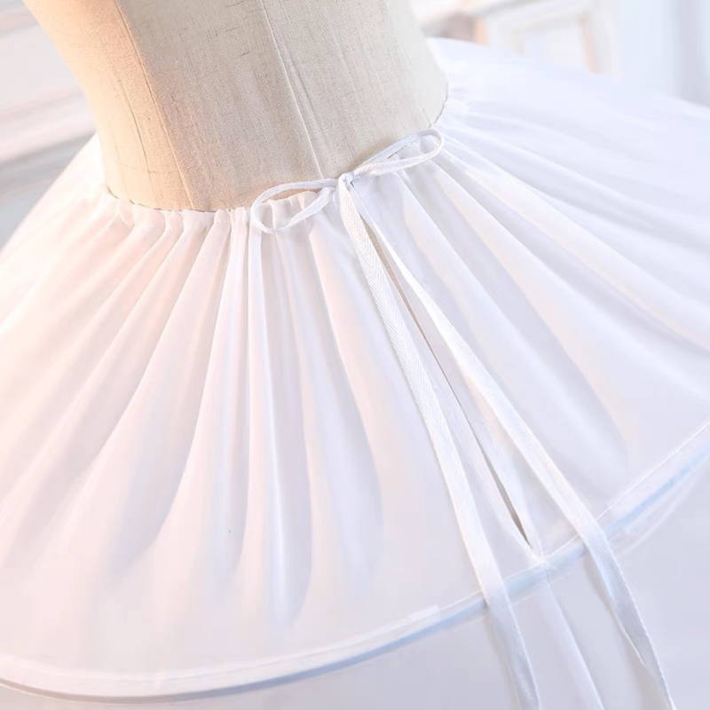 Fustă cu 8 inele pentru rochie de mireasă, inele metalice și fir dublu