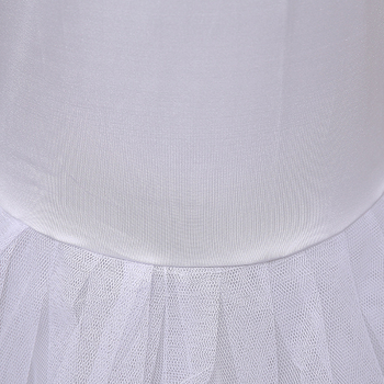 Rochie lungă de tip sirenă, tul cu un singur strat, cu oase din oțel și căptușeală încorporată