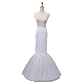 Rochie lungă de tip sirenă, tul cu un singur strat, cu oase din oțel și căptușeală încorporată