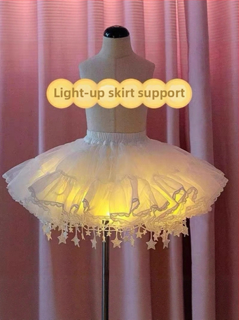 Lányoknak szóló hercegnő-stílusú A-vonalú mini szoknya chiffonból, 100% poliészter, pamut bélés, 3–8 éveseknek