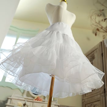 Fustă Lolita din organza, Boneless, tul moale, lungime reglabilă 60 cm, talie 50–90 cm