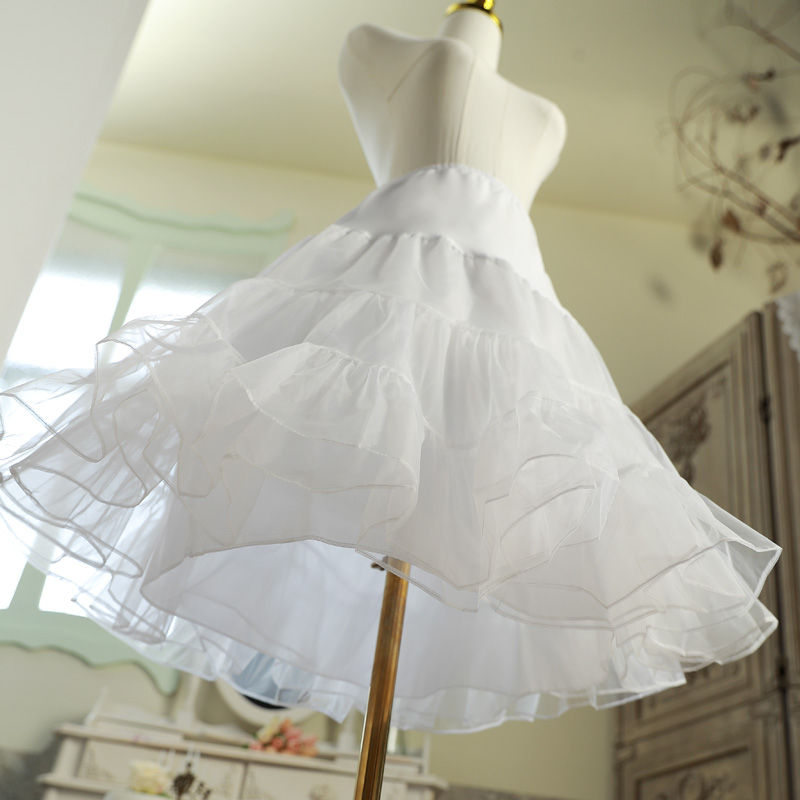 Fustă Lolita din organza, Boneless, tul moale, lungime reglabilă 60 cm, talie 50–90 cm