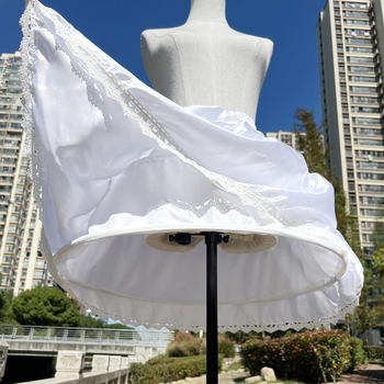 Lolita fustă cu os de pește și bustle, căptușeală internă reglabilă pentru cosplay, fustă tutu (Stil Bustle: inele din oțel duble; Material: mătase bogată; Grupă de vârstă: Adulți; An/sezon: Primăvara 2023)