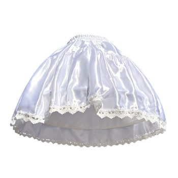 Lolita fustă cu os de pește și bustle, căptușeală internă reglabilă pentru cosplay, fustă tutu (Stil Bustle: inele din oțel duble; Material: mătase bogată; Grupă de vârstă: Adulți; An/sezon: Primăvara 2023)