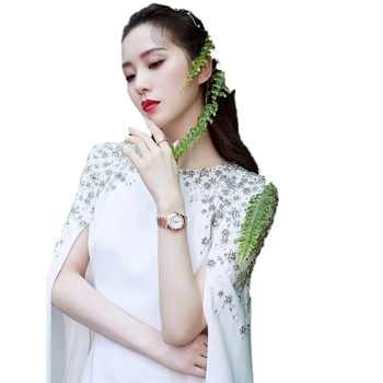 Estélyi ruha bankettre, magas derekú, hosszú ujjú, hosszú szoknya, poliészter