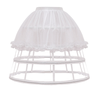 Lolita potpora za suknju sa četiri prstena i riblja kost, za suknje u stilu birdcage, cosplay za odrasle
