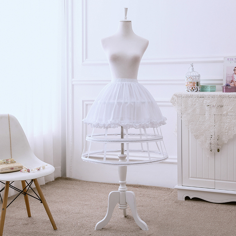 Lolita potpora za suknju sa četiri prstena i riblja kost, za suknje u stilu birdcage, cosplay za odrasle