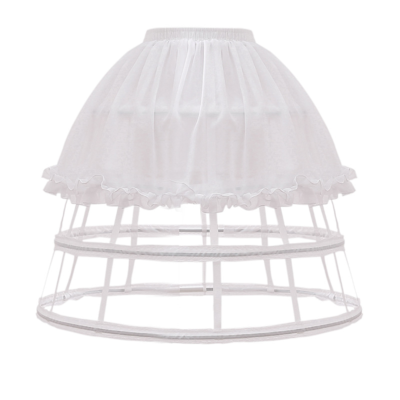 Lolita potpora za suknju sa četiri prstena i riblja kost, za suknje u stilu birdcage, cosplay za odrasle