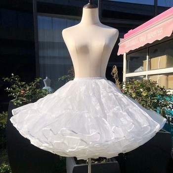 Lolita φούστα με υποστήριξη χωρίς οστά - Organza-trimmed Duck Hip, Μάρκα Fen Si, Ενήλικες, Καλοκαίρι 2025