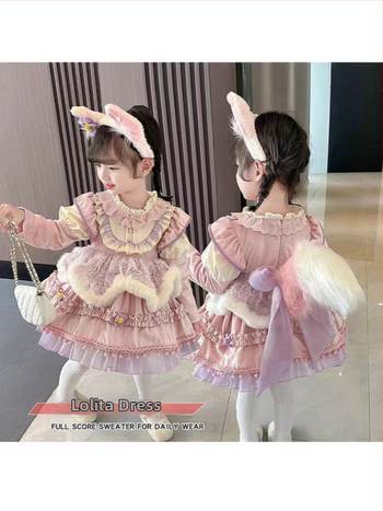 Vaikų princesių su sirenos siluetu, animaciniu raštu, petnešėlių stilius, 3–8 metų amžiaus, pavasaris 2025, pagrindinis audinys 80% acetatas, pamušalas medvilnė