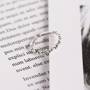 Prsten s nepravilnim malim perlicama, korejski stil, otvoreni spoj, 925 srebro, za žene, vintage