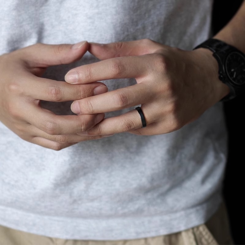 Keramički prsten - moderan minimalistički dizajn, originalni stil, mat završetak, unisex