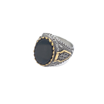 Prsten od titan čelika, vintage unisex, geometrijski oblik, elektroplatiranje, 18K pozlaćen