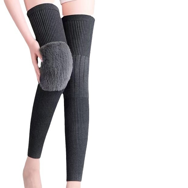 Kašmir koljena štitnici s remenom, unisex, zaštita zglobova, toplina zimi
